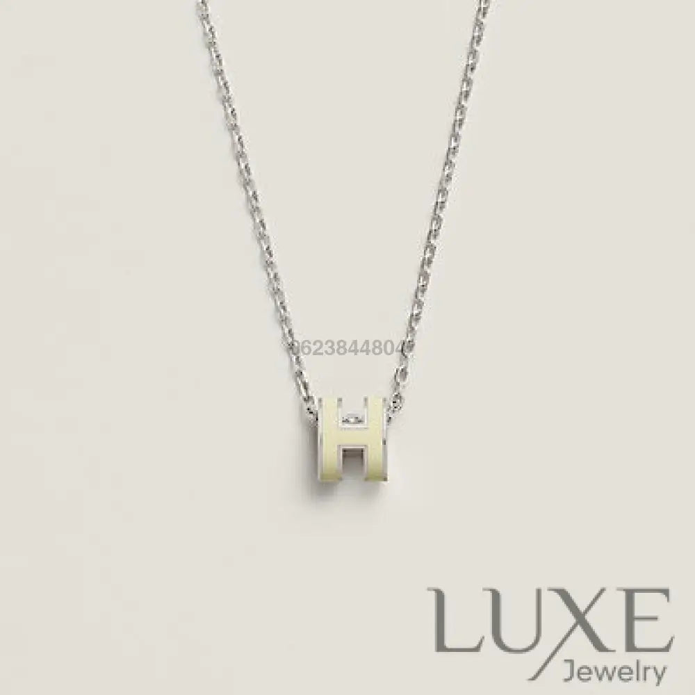 Collier Owatch ™️ HM CLIC YELLOW ENAMEL GOLD NECKLACE Silver Necklaces