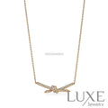 COLLIER TIFFANY & CO KNOT PENDENTIF DIAMONDS-GOLD bague