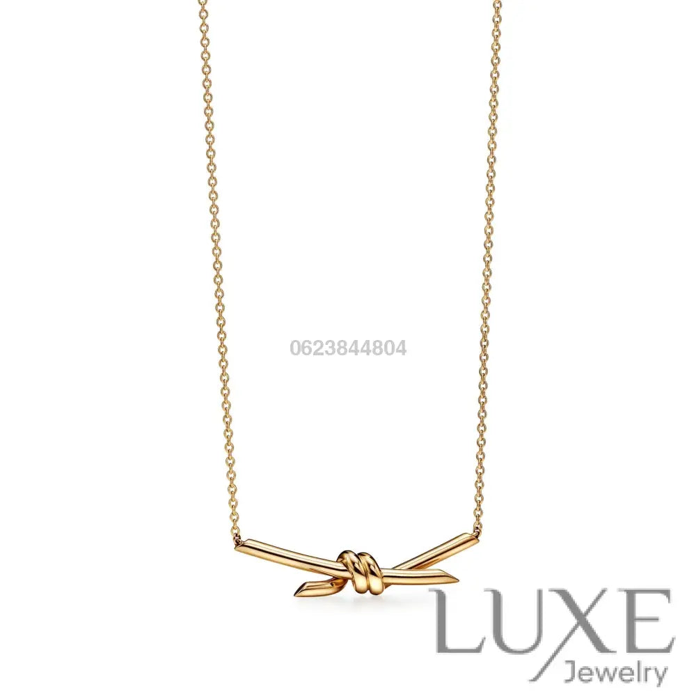 COLLIER TIFFANY & CO KNOT PENDENTIF-GOLD bague