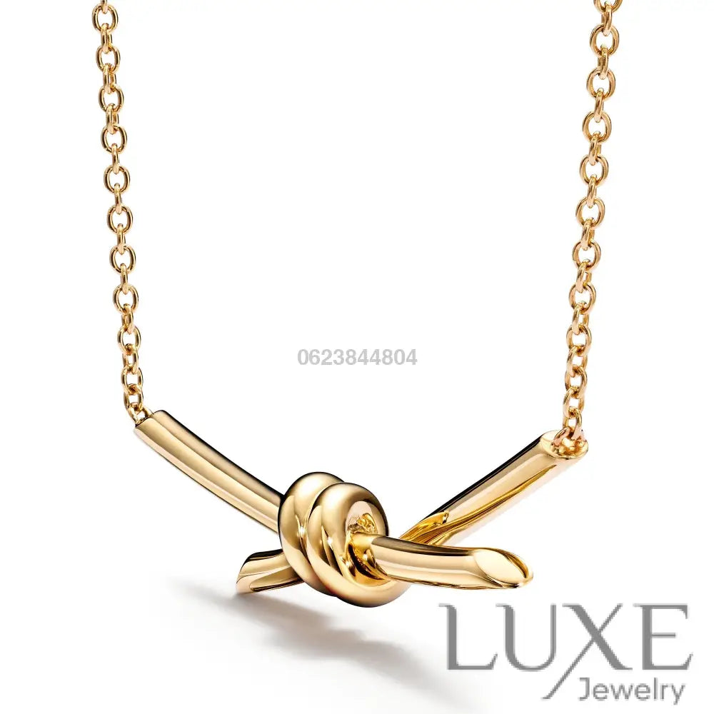 COLLIER TIFFANY & CO KNOT PENDENTIF-GOLD bague