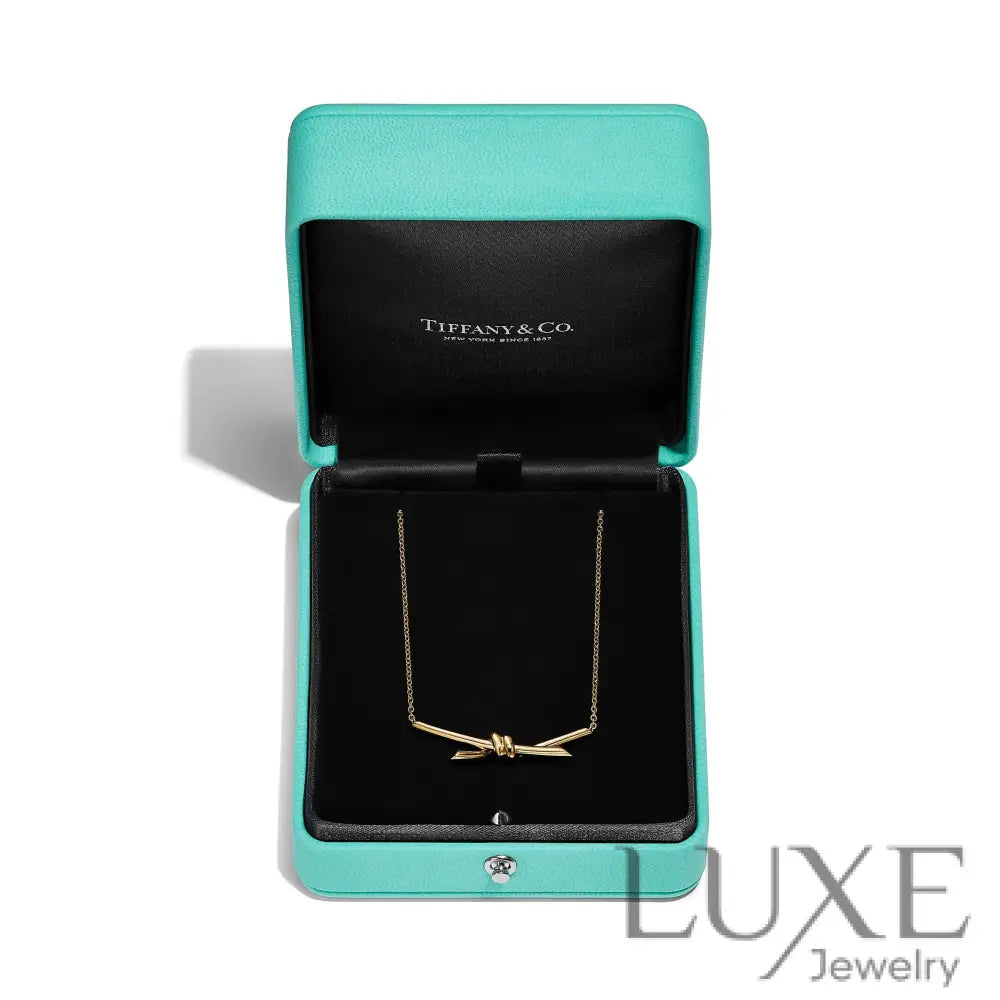 COLLIER TIFFANY & CO KNOT PENDENTIF-GOLD bague