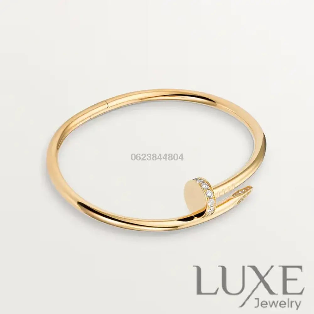 Ensemble de la collection « Juste un Clou » – bracelet et bague en diamants style classique Bracelet Cartier