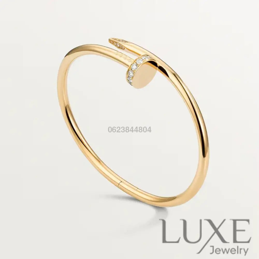 Ensemble de la collection « Juste un Clou » – bracelet et bague en diamants style classique Bracelet Cartier