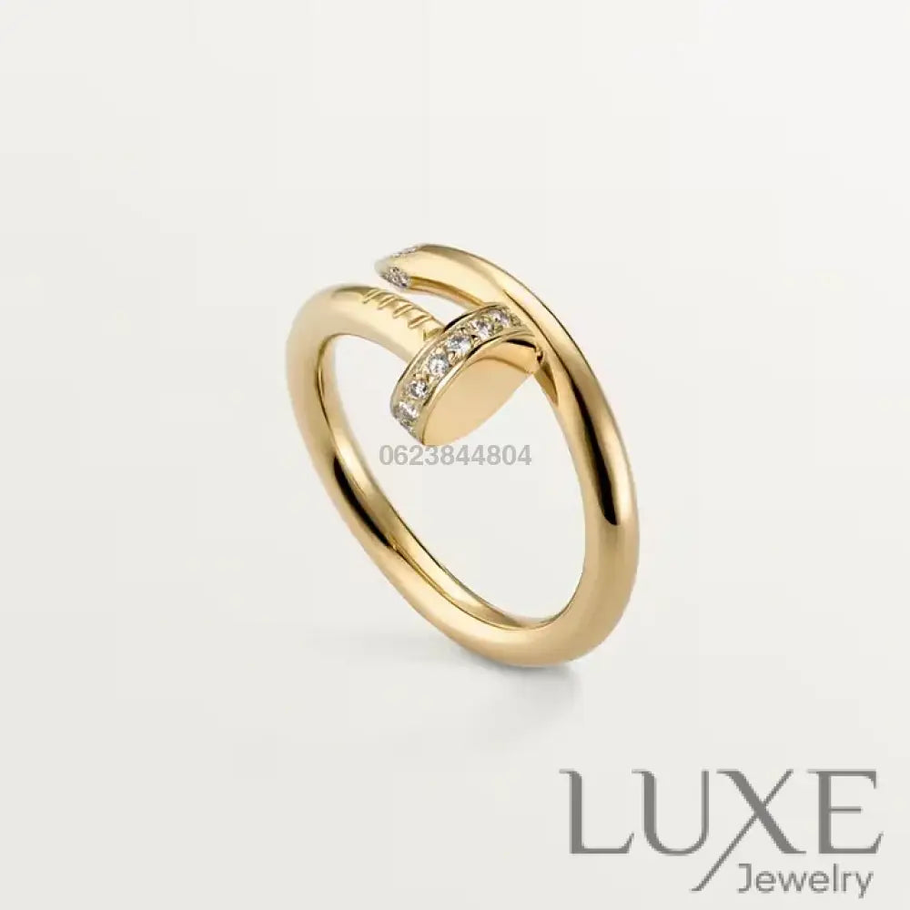 Ensemble de la collection « Juste un Clou » – bracelet et bague en diamants style classique Bracelet Cartier