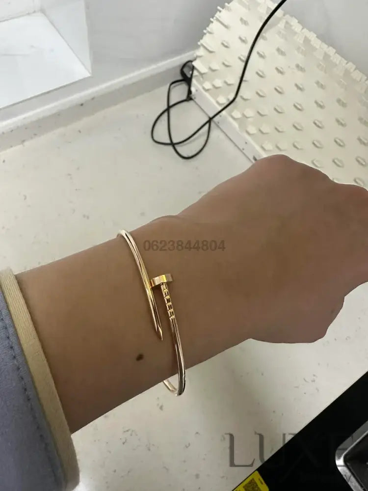 Ensemble de la collection « Juste un Clou » – bracelet et bague petit modèle Bracelet Cartier