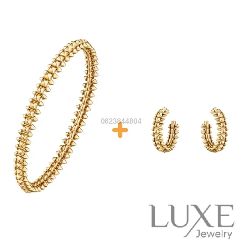 Ensemble deux pièces de la collection « Clash de Cartier » bracelet et boucles d’oreilles Bracelet Cartier