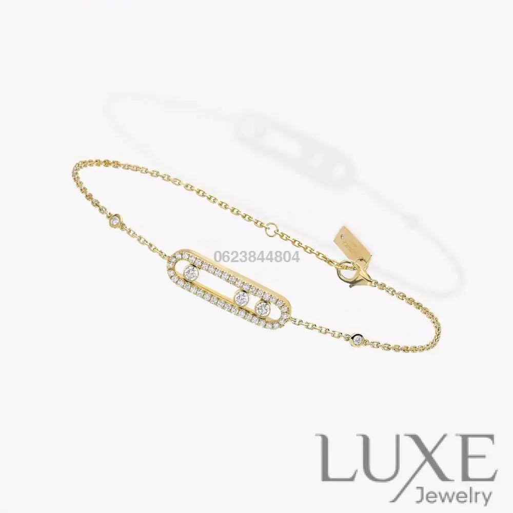 GOURMETTE MESSIKA BABY MOVE PAVÉ GOLD Bracelet Messika