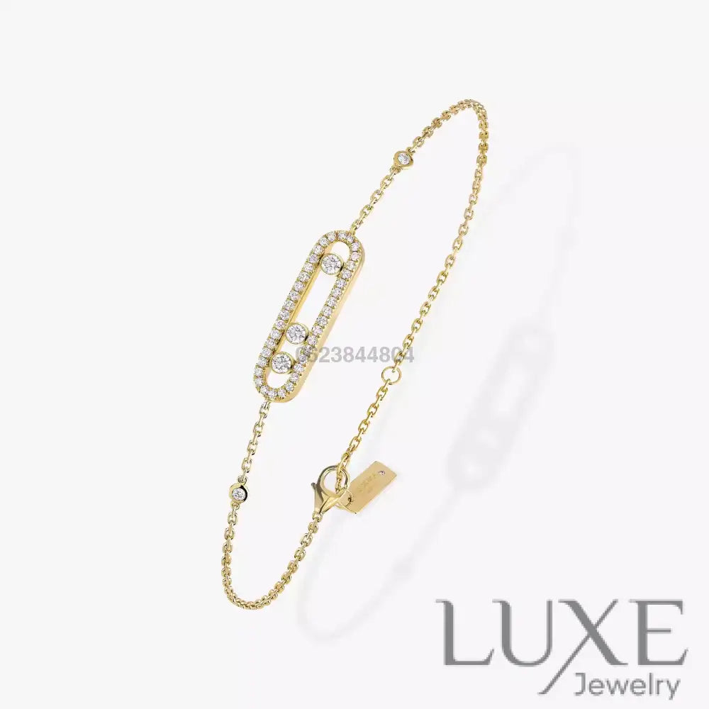 GOURMETTE MESSIKA BABY MOVE PAVÉ GOLD Bracelet Messika