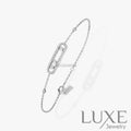 GOURMETTE MESSIKA BABY MOVE PAVÉ WHITE GOLD Bracelet Messika