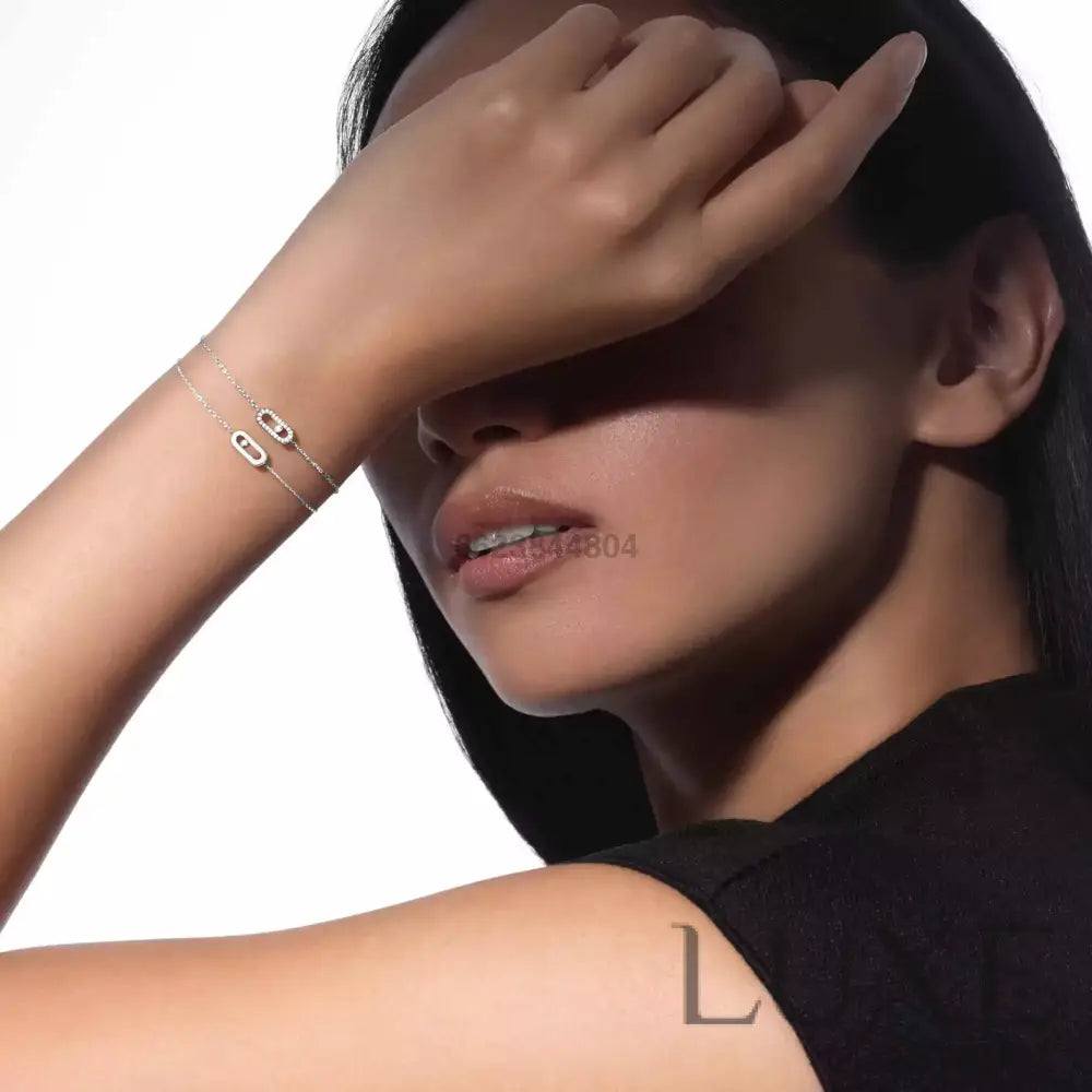 GOURMETTE MESSIKA CARE(S) WHITE GOLD Bracelet Messika