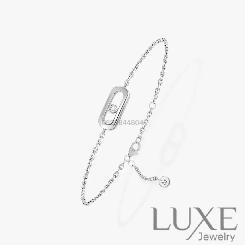 GOURMETTE MESSIKA CARE(S) WHITE GOLD Bracelet Messika