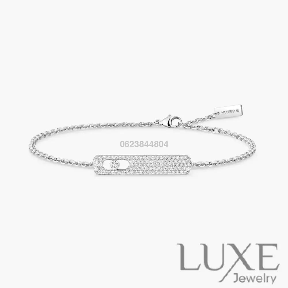 GOURMETTE MESSIKA MY FIRST DIAMOND PAVE WHITE GOLD Bracelet Messika