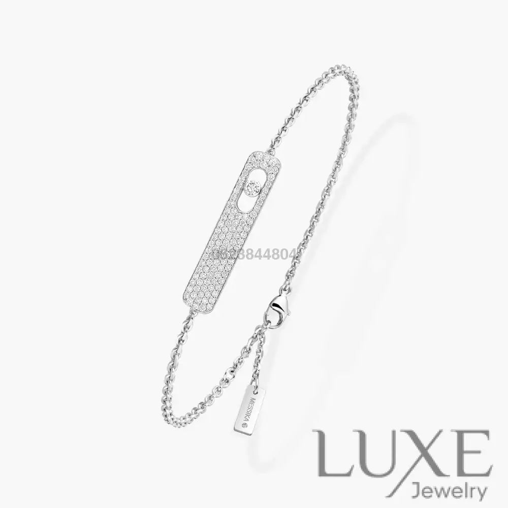 GOURMETTE MESSIKA MY FIRST DIAMOND PAVE WHITE GOLD Bracelet Messika