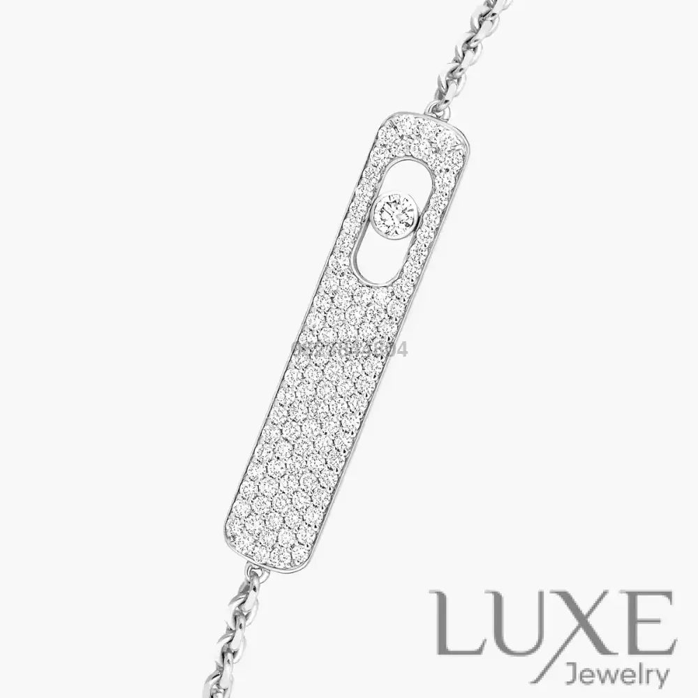 GOURMETTE MESSIKA MY FIRST DIAMOND PAVE WHITE GOLD Bracelet Messika