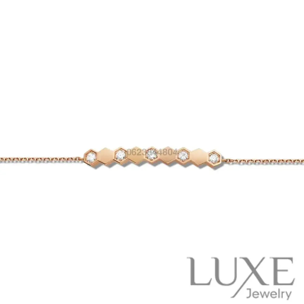 OWATCH™️BEE LOVE BRACELET DIAMOND Pink Gold Bracelets