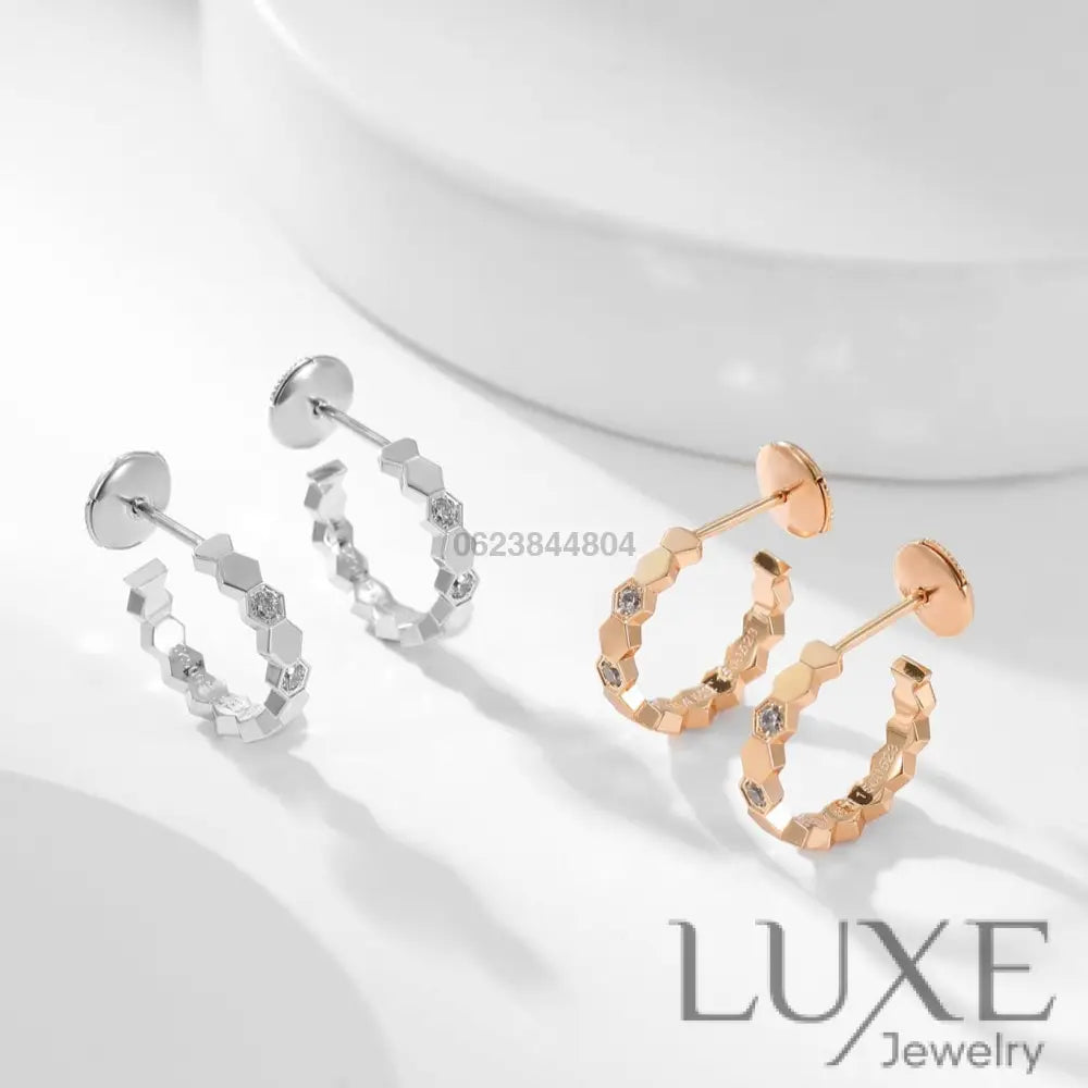 [Owatch™]BEE LOVE DIAMOND HOOP EARRINGS Earrings