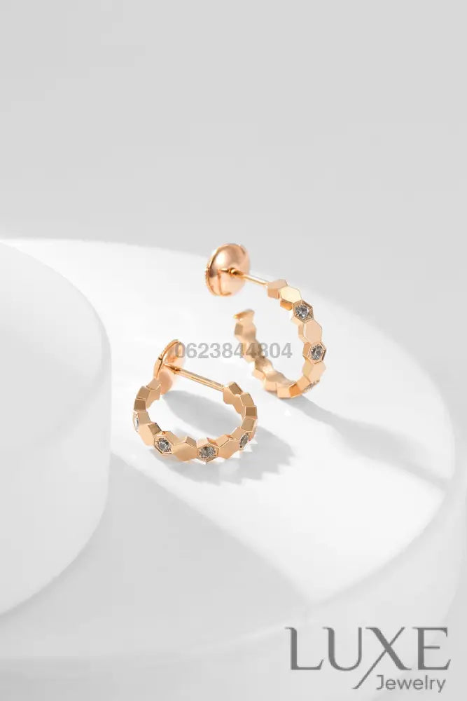 [Owatch™]BEE LOVE DIAMOND HOOP EARRINGS Earrings