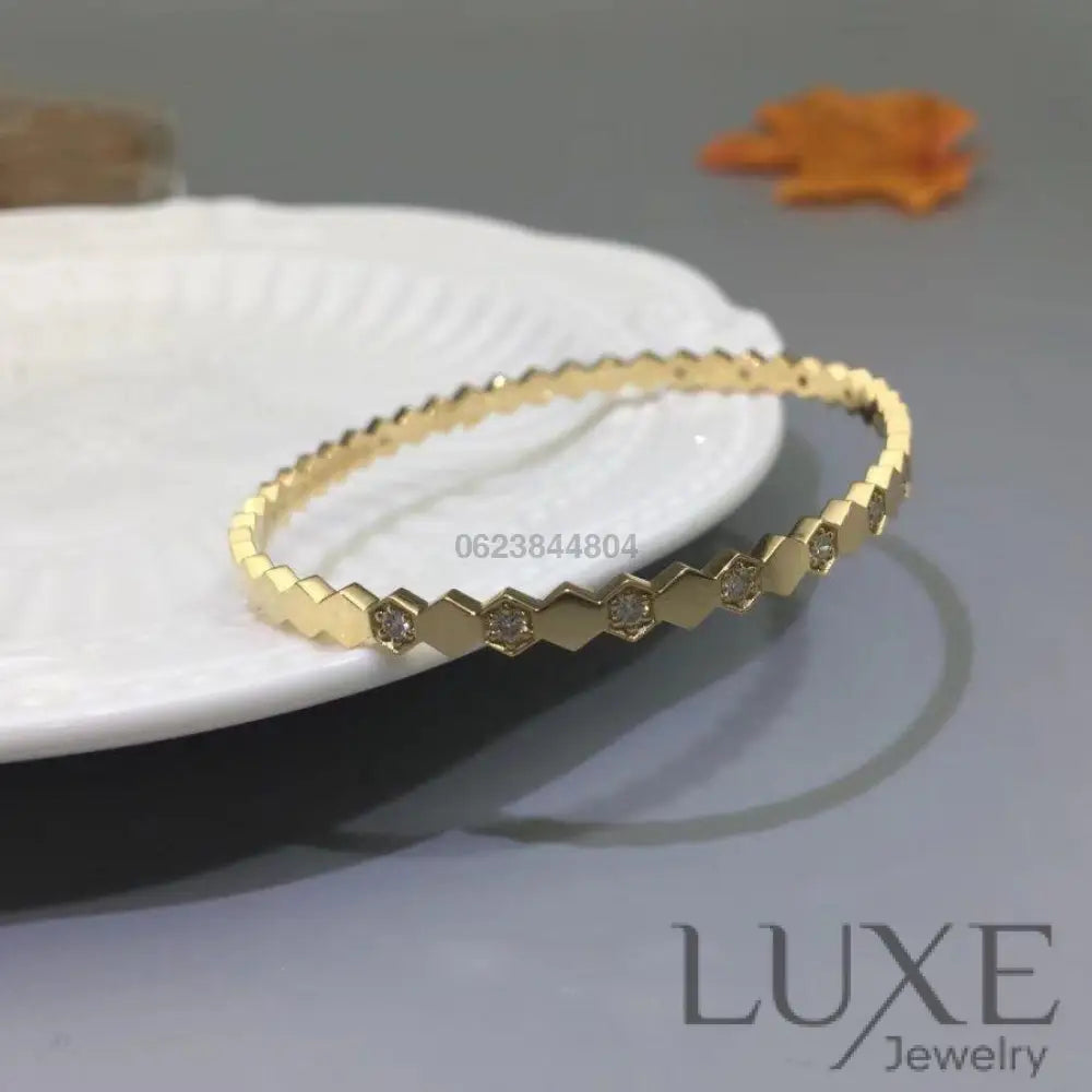 OWATCH™️BEE LOVE GOLD DIAMOND BRACELET Gold Bracelets