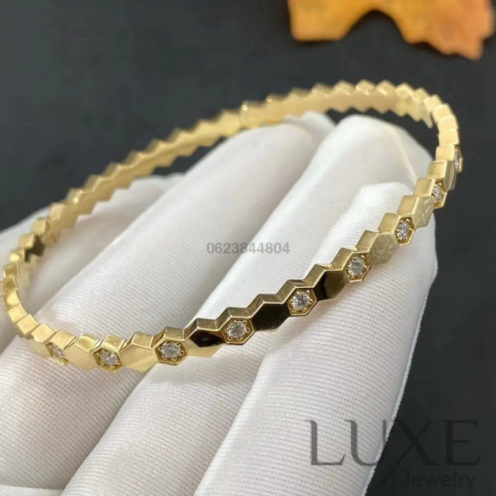 OWATCH™️BEE LOVE GOLD DIAMOND BRACELET Gold Bracelets