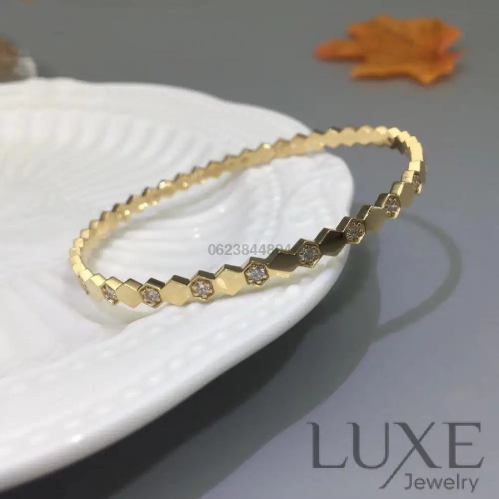 OWATCH™️BEE LOVE GOLD DIAMOND BRACELET Gold Bracelets