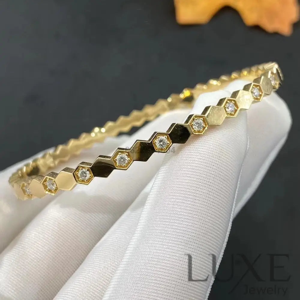 OWATCH™️BEE LOVE GOLD DIAMOND BRACELET Gold Bracelets