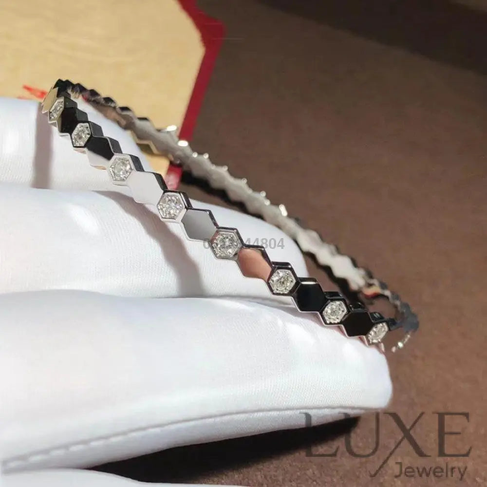 OWATCH™️BEE LOVE SILVER DIAMOND BRACELET Silver Bracelets