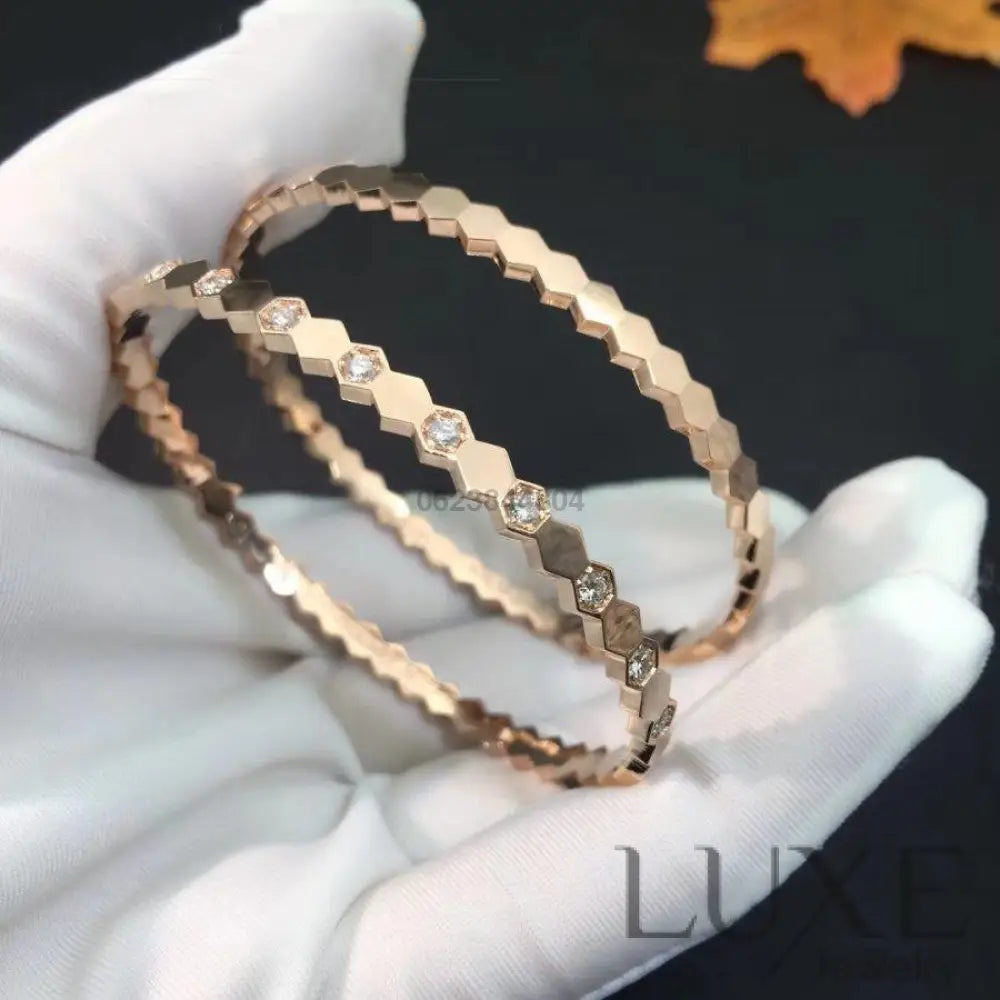 OWATCH™️BEE LOVE SILVER DIAMOND BRACELET Rose Gold Bracelets