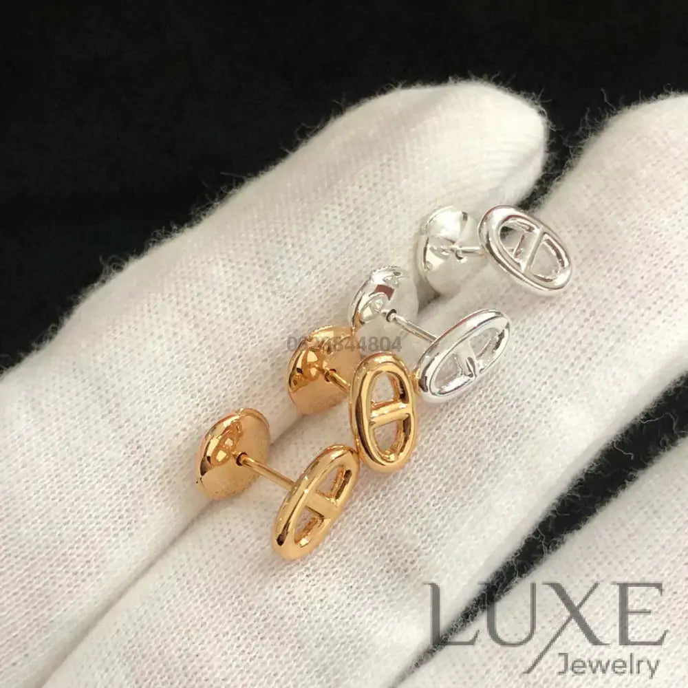[Owatch™]CHAINE SMALL EARRINGS GOLD AND SILVER Earrings