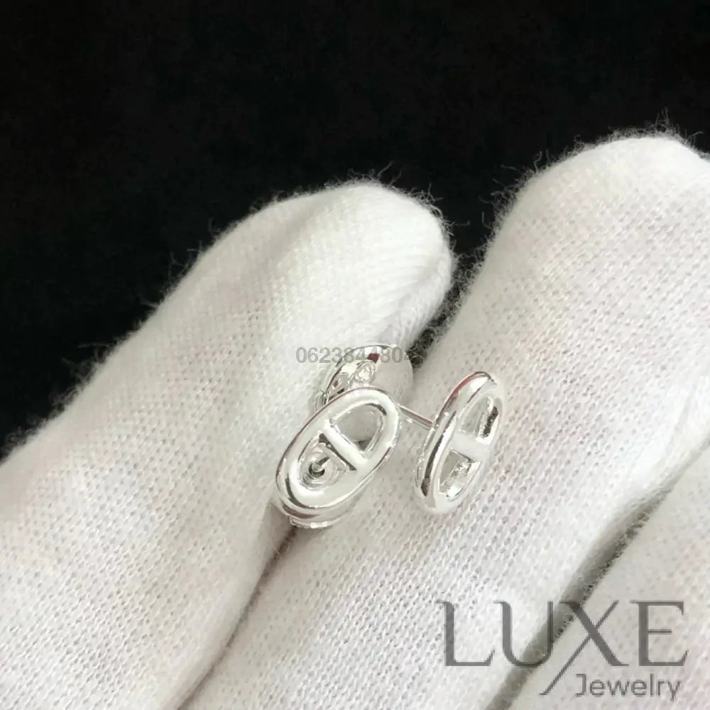 [Owatch™]CHAINE SMALL EARRINGS GOLD AND SILVER Silver Earrings