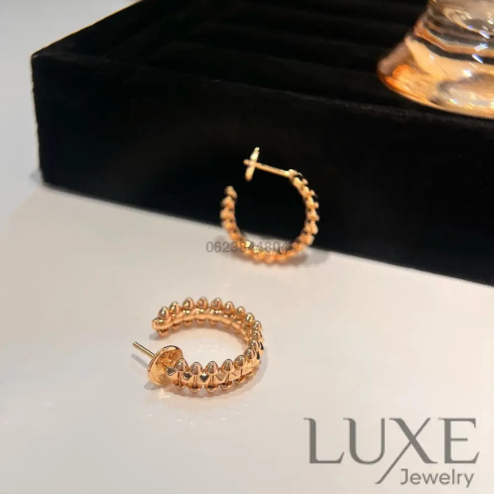 [Owatch™]CLASH EARRINGS Pink Gold Earrings