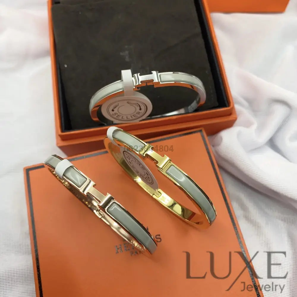 OWATCH™️CLASSIC HM CLIC GREEN 8MM ENAMEL BRACELET Bracelets