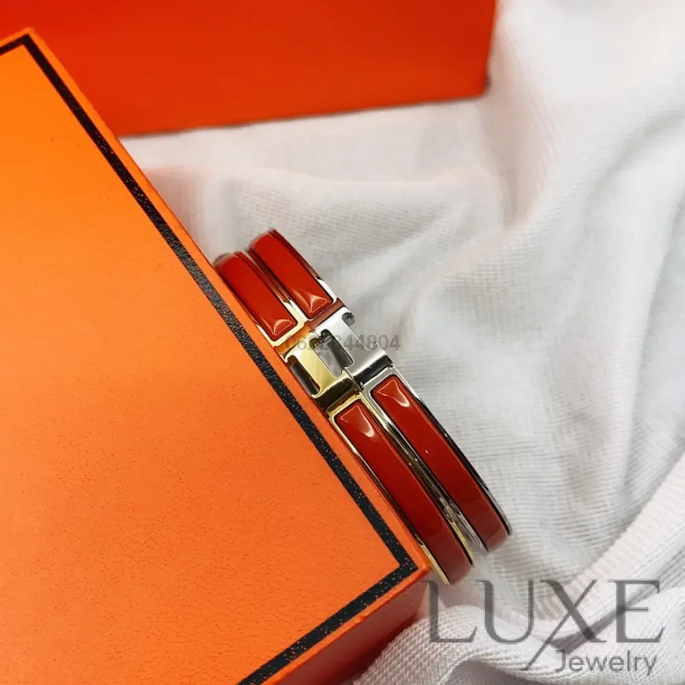 OWATCH™️CLASSIC HM CLIC RED 8MM ENAMEL BRACELET Bracelets
