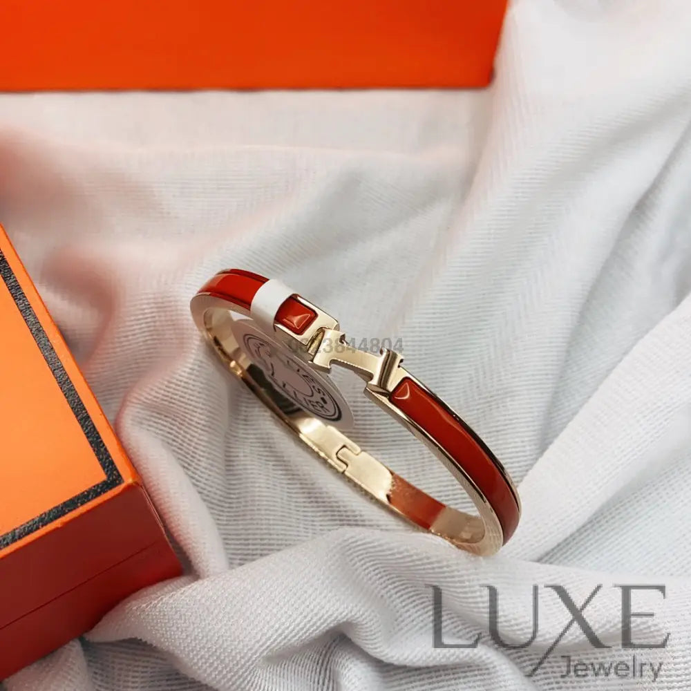 OWATCH™️CLASSIC HM CLIC RED 8MM ENAMEL BRACELET Bracelets