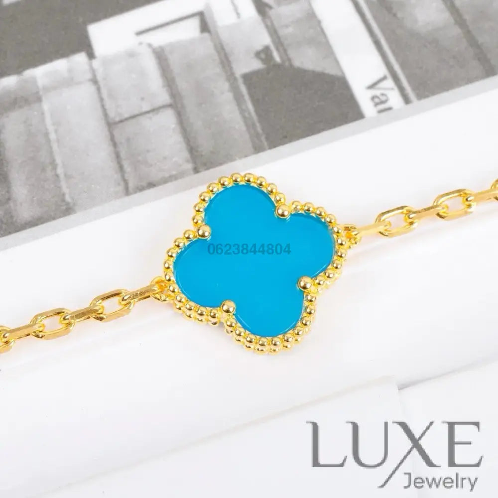 OWATCH™️CLOVER 5 MOTIFS TURQUOISE BRACELET Bracelets