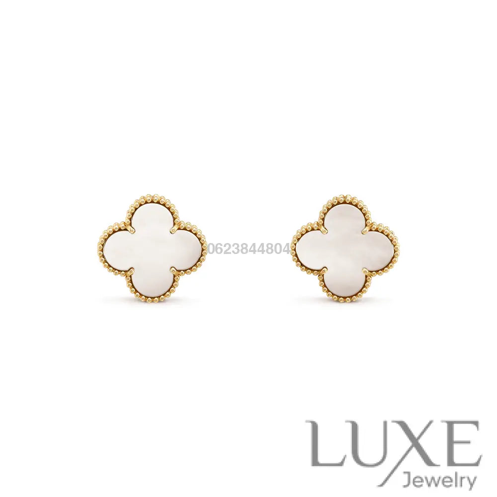 [OWATCH™️]CLOVER MINI GOLD EARRINGS Earrings