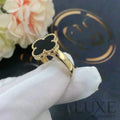 [Owatch™]CLOVER ONYX RING Gold / 6 Rings