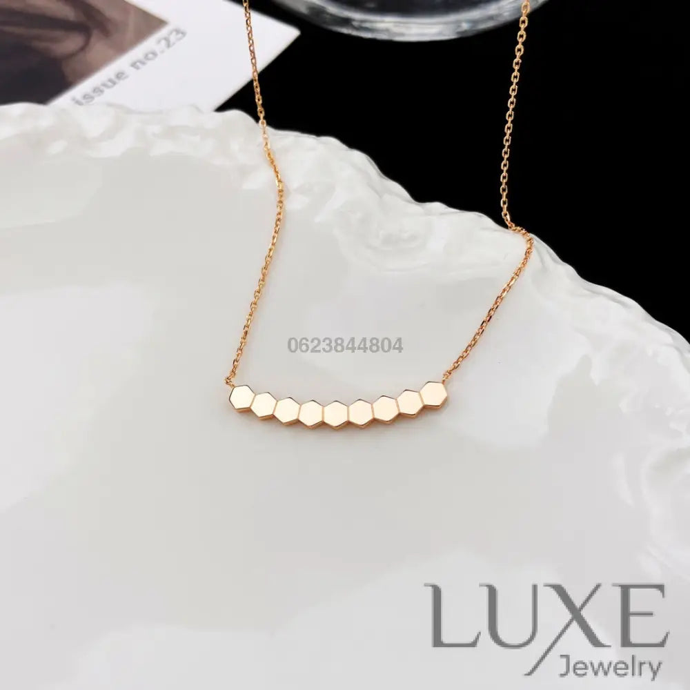 [Owatch™ Collier]BEE MY LOVE DIAMOND NECKLACE Gold Necklaces