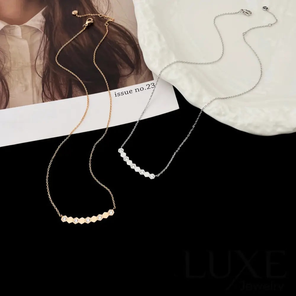 [Owatch™ Collier]BEE MY LOVE DIAMOND NECKLACE Necklaces