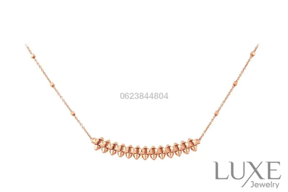 [Owatch™ Collier]CLASH PINK GOLD NECKLACE Necklaces
