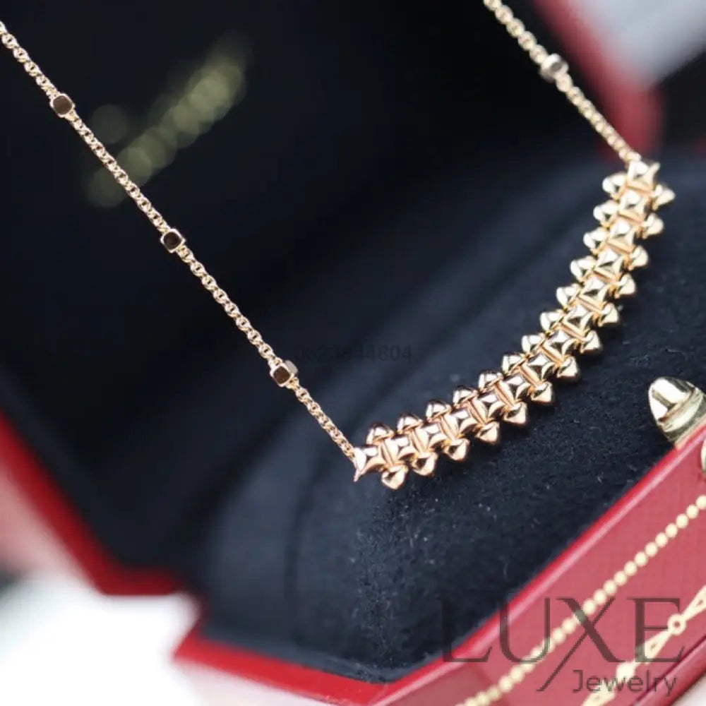 [Owatch™ Collier]CLASH PINK GOLD NECKLACE Necklaces