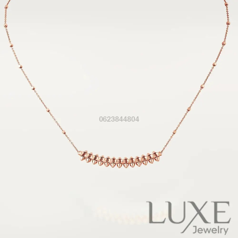 [Owatch™ Collier]CLASH PINK GOLD NECKLACE Necklaces