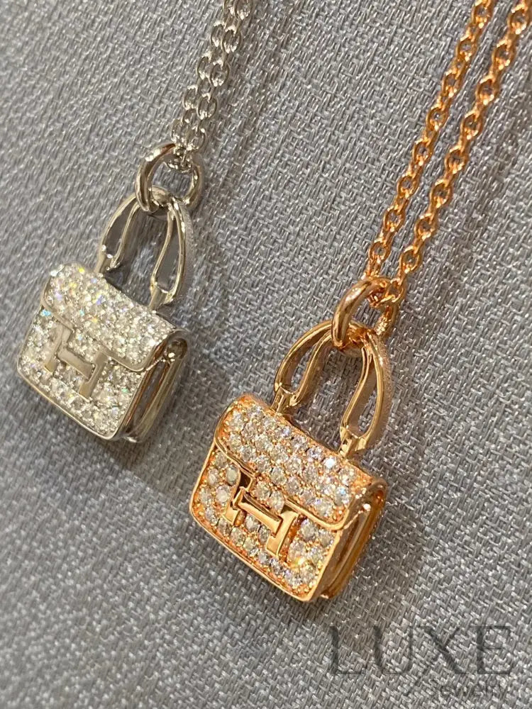 [Owatch™ Collier]CONSTANCE PEDANT DIAMOND NECKLACE Necklaces