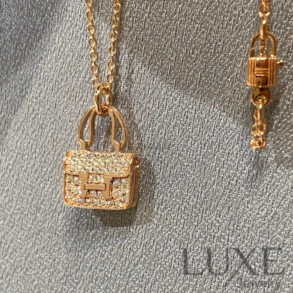 [Owatch™ Collier]CONSTANCE PEDANT DIAMOND NECKLACE Necklaces