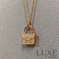 [Owatch™ Collier]CONSTANCE PEDANT DIAMOND NECKLACE Pink Gold Necklaces