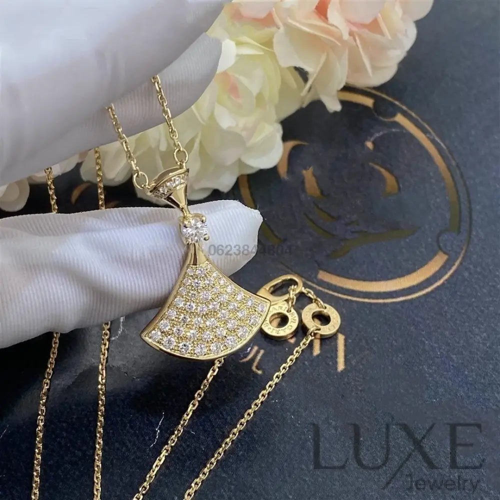 [Owatch™ Collier]DREAM NECKLACE GOLD FULL DIAMOND Gold Necklaces