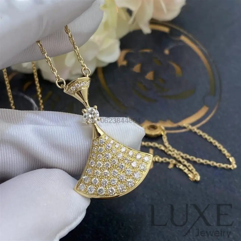 [Owatch™ Collier]DREAM NECKLACE GOLD FULL DIAMOND Gold Necklaces