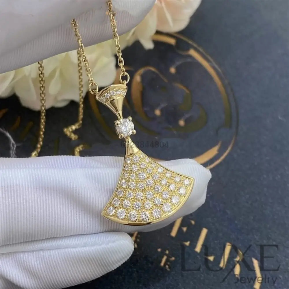 [Owatch™ Collier]DREAM NECKLACE GOLD FULL DIAMOND Gold Necklaces