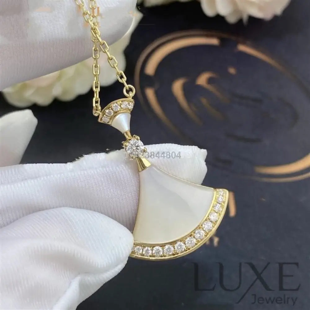 [Owatch™ Collier]DREAM NECKLACE MOP GOLD DIAMOND Gold Necklaces
