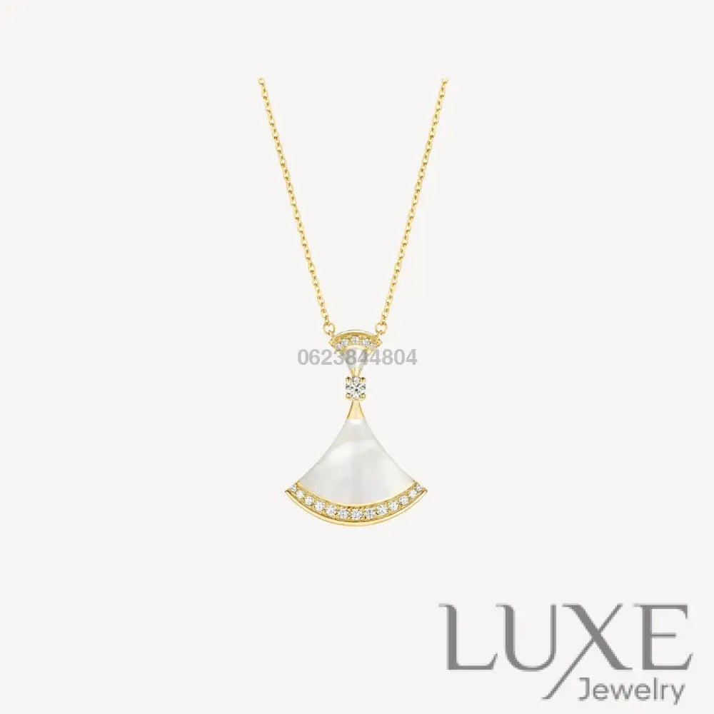 [Owatch™ Collier]DREAM NECKLACE MOP GOLD DIAMOND Gold Necklaces