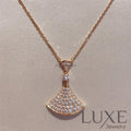 Owatch™ Collier DREAM NECKLACE PINK GOLD FULL DIAMOND Pink Gold Necklaces